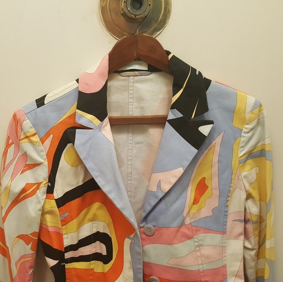 Emilio Pucci | Jackets & Coats | Emilio Pucci Fitted Blazer | Poshmark